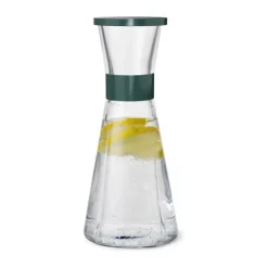 Rosendahl Grand Cru Vandkaraffel inkl. låg 90 cl - Blyfrit Glas/rustfrit stål - Forest Green
