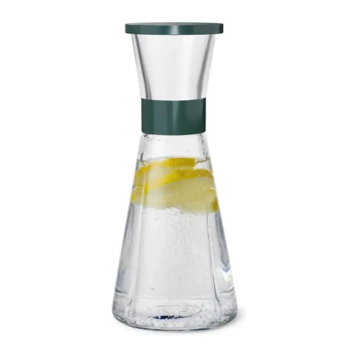 Rosendahl Grand Cru Vandkaraffel inkl. låg 90 cl - Blyfrit Glas/rustfrit stål - Forest Green