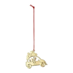 Rosendahl Karen Blixen Juleophæng - Julebil H 6,5 cm - Guldbelagt metal