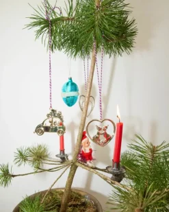 Rosendahl Karen Blixen Juleophæng - Julebil H 6,5 cm - Guldbelagt metal