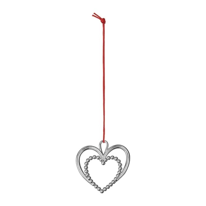 Rosendahl Karen Blixens Jul Ophæng - Hjerte H 6,5 cm - Metal belagt med sølv