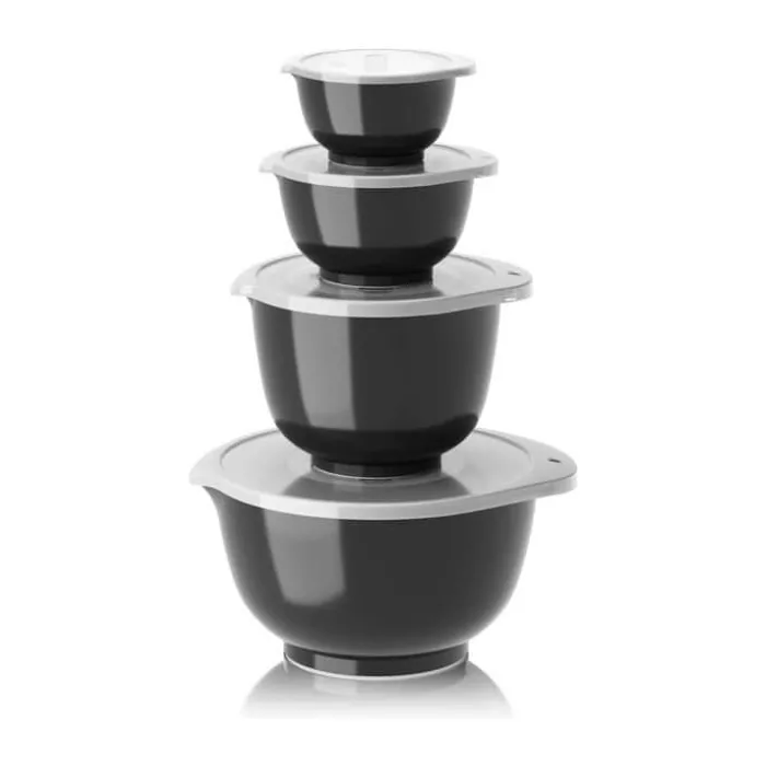 Rosti Margrethe Røreskålsæt - 8 dele 0,25/0,5/1,5/3 liter - Durostima® - Carbon black