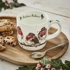 Royal Worcester Wrendale Krus - Rockin robins 31 cl - Benporcelæn - Multifarvet