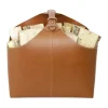 Ørskov Copenhagen Brændekurv H 47 x B 41 x L 37 cm - Læder - Cognac