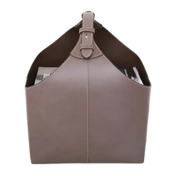 Ørskov Copenhagen Magasinholder H 37 x B 32 x L 36 cm - Læder - Elephant