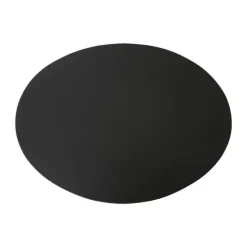 Ørskov Copenhagen Oval Dækkeserviet B 34 x L 47 cm -Læder - Sort