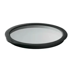 RÖSLE Glaslåg Ø 28 cm - Glas/Silikone - Klar/Sort