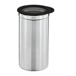RÖSLE Opbevaringsdåse 1,5 liter - Rustfrit Stål 18/10 - Sølv/Klar/Sort