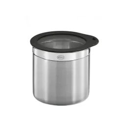 RÖSLE Opbevaringsdåse 1,4 liter - Rustfrit Stål 18/10 - Sølv/Klar/Sort