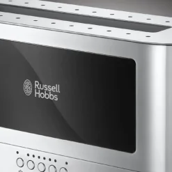 Russell Hobbs Elegance Glass Brødrister 2 skiver - Opretstående - Løft-og-kig-funktion - Sort /stål
