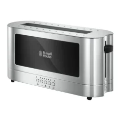 Russell Hobbs Elegance Glass Brødrister 2 skiver - Opretstående - Løft-og-kig-funktion - Sort /stål