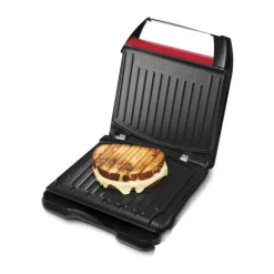 Russell Hobbs George Foreman Steel Family Grill 1650 Watt - 2 grillfunktioner - Non-stick-plader