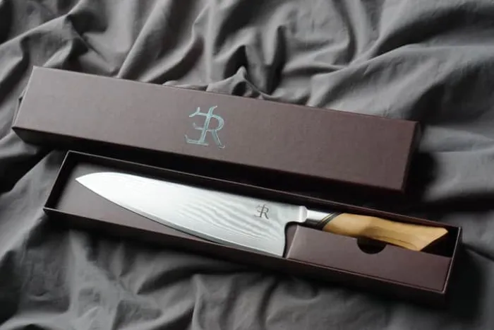 Ryda Knives A-73 Kokkekniv L 20,5 cm - Stål/oliventræ