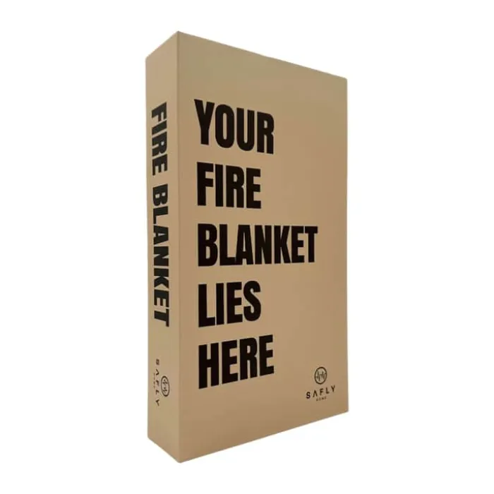 Safly Home Brandtæppe B 16 x L 28 x H 5,5 cm - Glasfiber - Hvid
