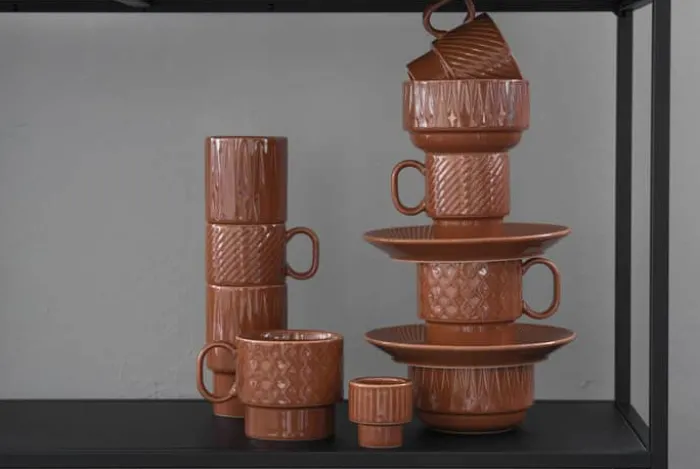 Sagaform Coffee & More Kop 40 cl - Stentøj - Terrakotta