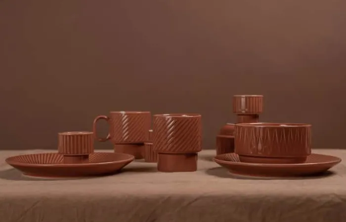 Sagaform Coffee & More Kop 40 cl - Stentøj - Terrakotta