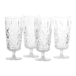 Sagaform Picnic Juni Glas på Fod - 4 stk. 20 cl - Akrylplast - Klar