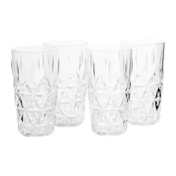 Sagaform Picnic Juni Glas - 4 stk. 40 cl - Akrylplast - Klar