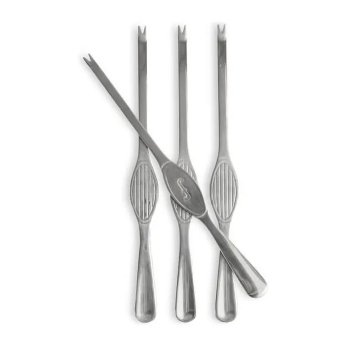 Sagaform Sivan Hummergaffel - 4 stk. L 20 cm - Rustfrit stål - Sølvfarvet