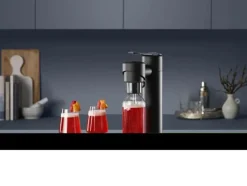 Sage InFizz Fusion Sodamaker Inkl. 1 flaske - Rustfrit stål - Black Truffle