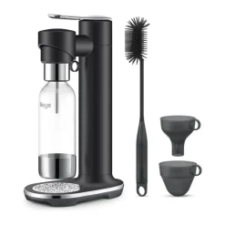 Sage InFizz Fusion Sodamaker Inkl. 1 flaske - Rustfrit stål - Black Truffle
