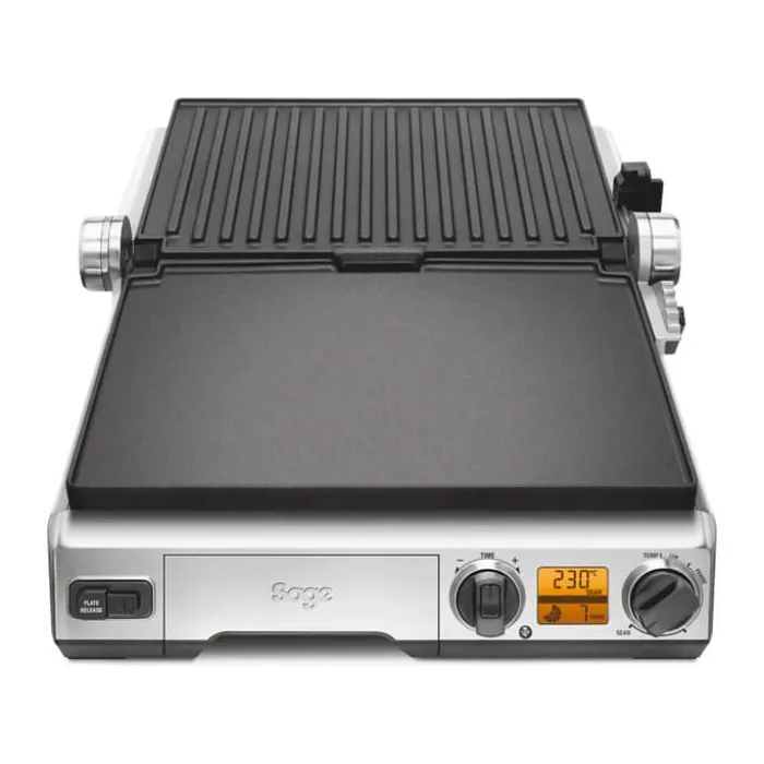 Sage The Smart Grill 2400 Watt - Autosluk - Sølvfarvet