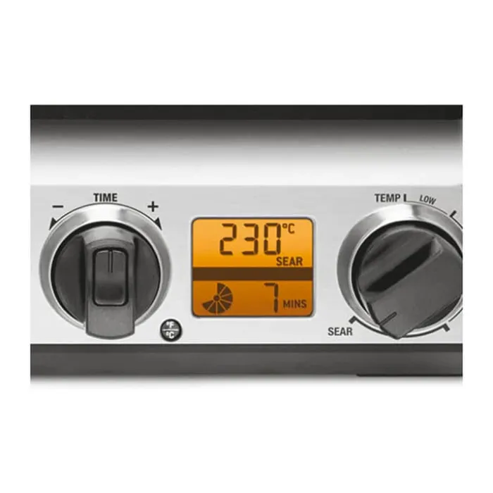 Sage The Smart Grill 2400 Watt - Autosluk - Sølvfarvet