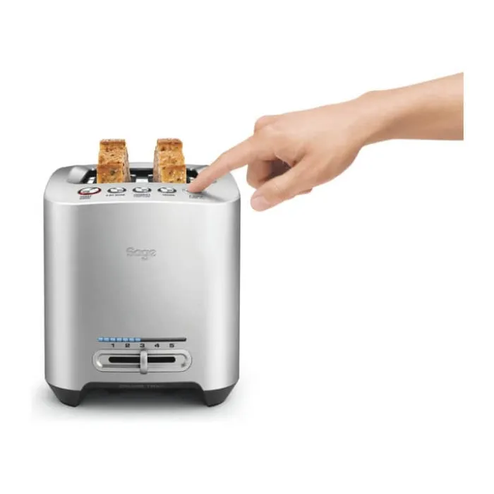 Sage The Smart Toast 2 Slice Brødrister 2 skiver - 5 risteindstillinger - 'A Bit More'-funktion