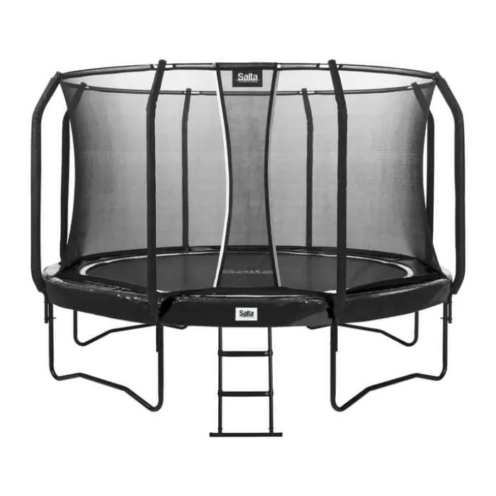 Salta First Class Trampolin Ø 427 cm - Stål/Polyester - Sort