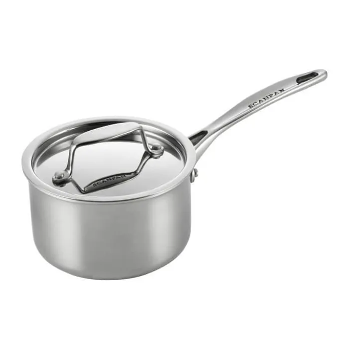 Scanpan Fusion 5 Kasserolle m. låg 1,3 liter - Stål