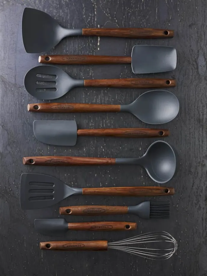 Scanpan Palet L 31 cm - Karboniseret ask - Brun/sort
