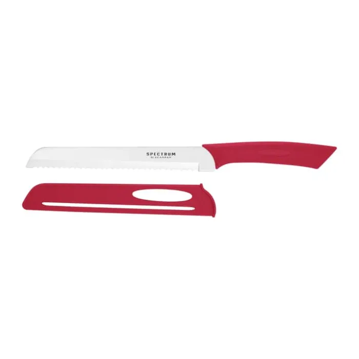 Scanpan Spectrum Brødkniv L 20 cm - 3Cr13 rustfrit stål - Rød