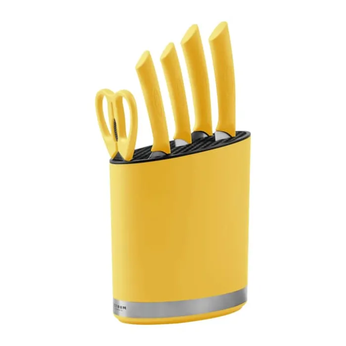 Scanpan Spectrum Knivblok H 20,5 cm - Plastik - Gul