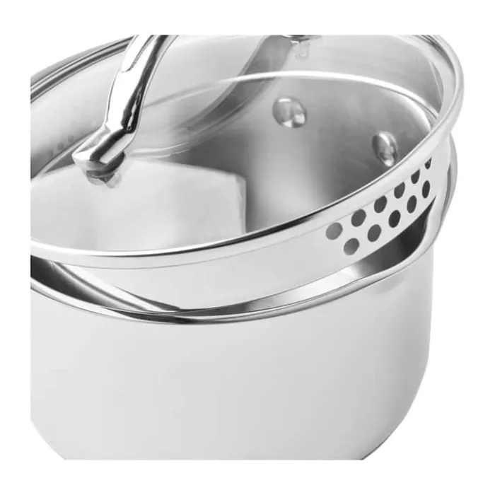 Scanpan STS Gryde m. låg 4,8 liter - Rustfrit stål - Egnet til alle komfurtyper