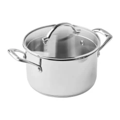 Scanpan STS Grydesæt - 7 dele 1,2/1,8/3,4/4,8 liter - Inkl. 3 låg - Stål