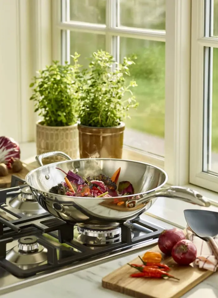 Scanpan STS Wok Ø 32 cm - Rustfrit stål - Egnet til alle komfurtyper