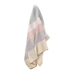 Södahl Blend Plaid B 150 x L 170 cm - Bomuld - Gold/multi