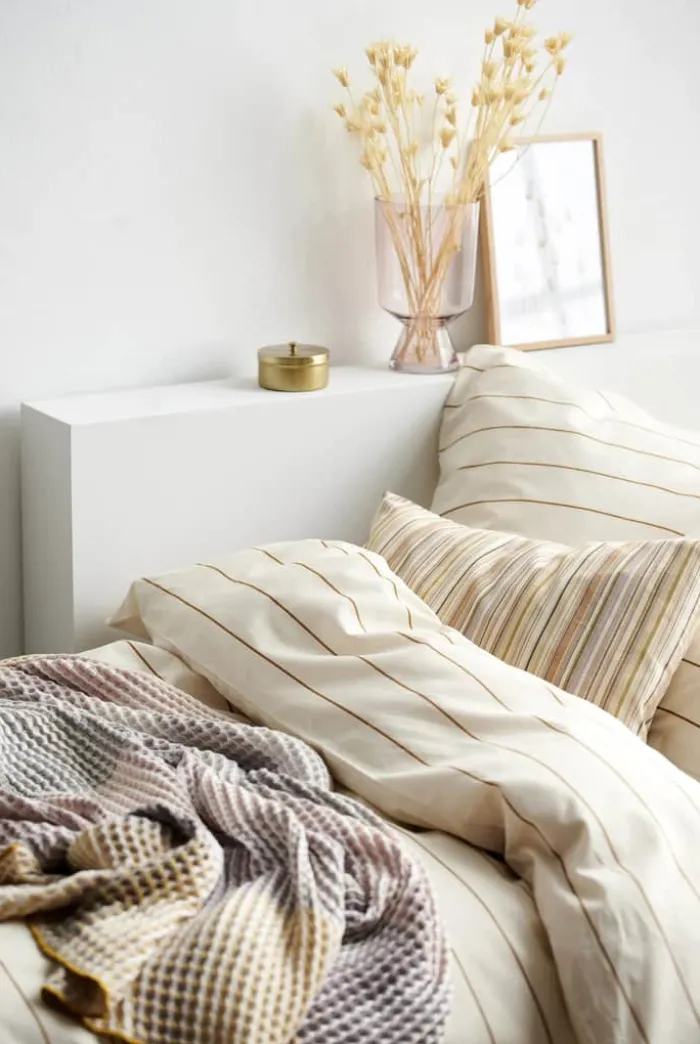 Södahl Blend Plaid B 150 x L 170 cm - Bomuld - Gold/multi