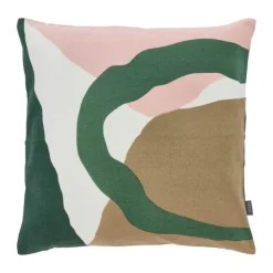 Södahl Collage Pude B 45 x L 45 cm - Bomuld - Green