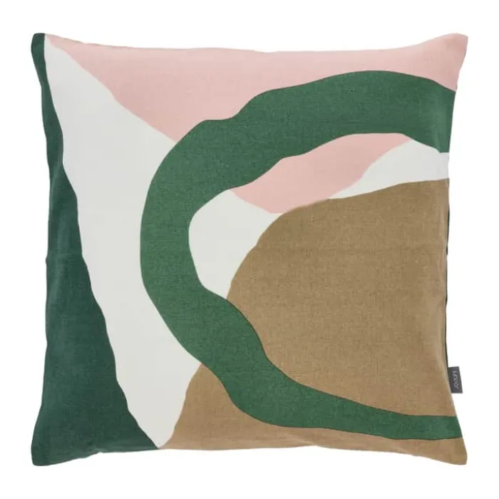 Södahl Collage Pude B 45 x L 45 cm - Bomuld - Green