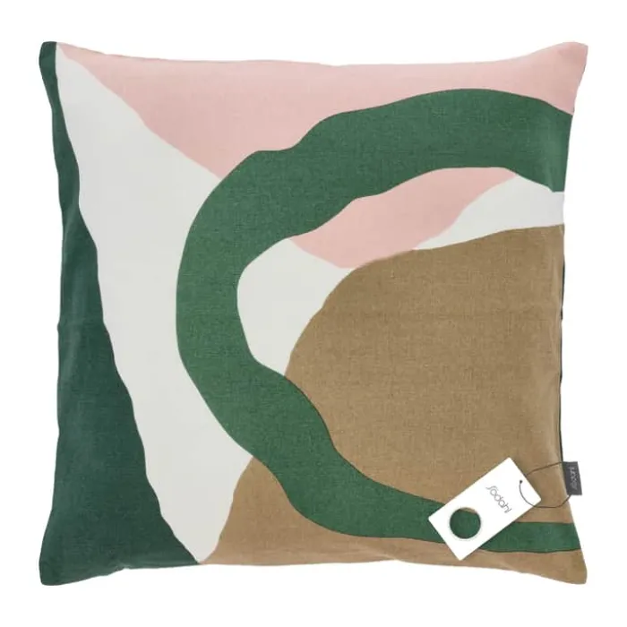 Södahl Collage Pude B 45 x L 45 cm - Bomuld - Green