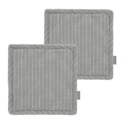 Södahl Line Grydelapper - 2 stk. B 20 x L 20 cm -Bomuld - Stone