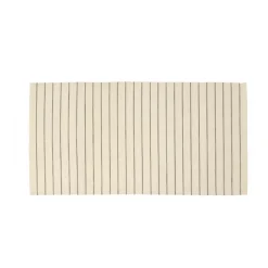 Södahl Line Tæppe B 75 x L 150 cm - Bomuld/polyester - Beige/grå