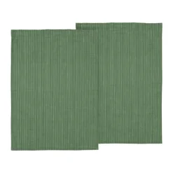 Södahl Line Viskestykke - 2 stk. B 50 x L 70 cm -Bomuld - Green
