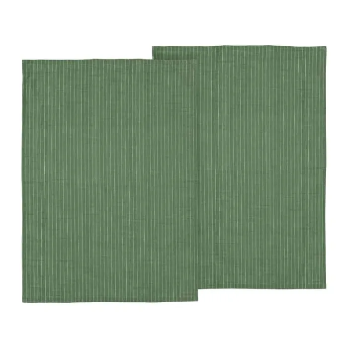 Södahl Line Viskestykke - 2 stk. B 50 x L 70 cm -Bomuld - Green
