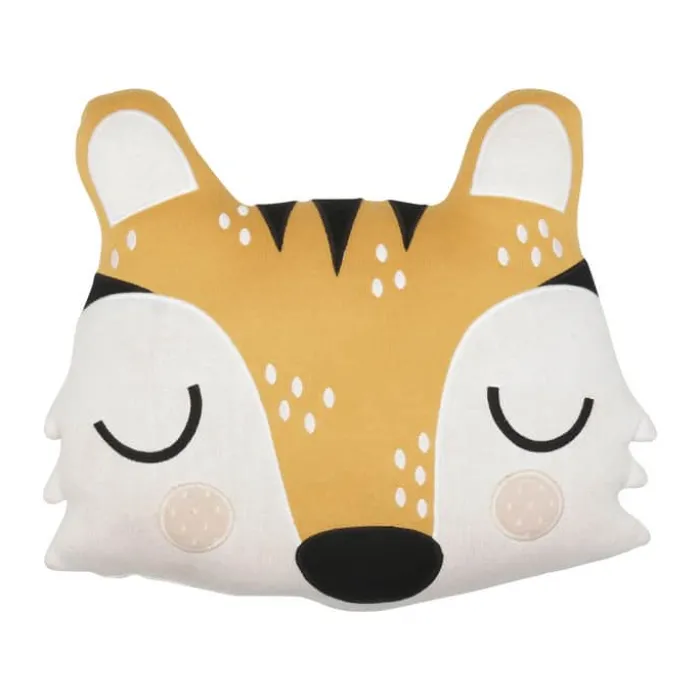 Södahl Magic Forest Pyntepude H 45 x B 45 cm - Bomuld - Orange/hvid