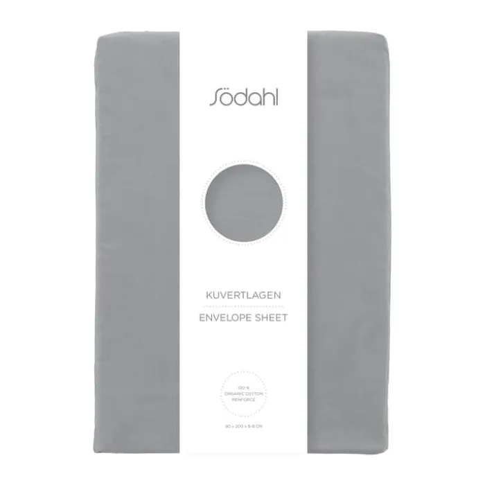 Södahl Organic Calm Kuvertlagen B 90 x L 200 cm - Økologisk bomuld - Grå
