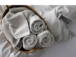 Södahl Organic Comfort Vaskeklud B 30 x L 30 cm -Økologisk bomuldsfrotté - Light Grey