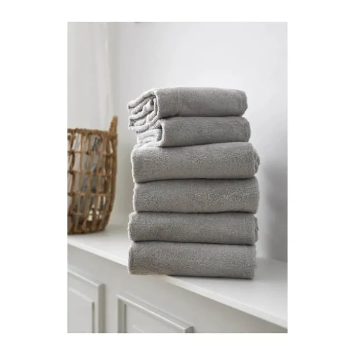 Södahl Organic Comfort Vaskeklud B 30 x L 30 cm -Økologisk bomuldsfrotté - Light Grey