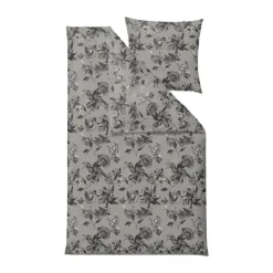 Södahl Organic History Bloom Sengetøj B 140 x L 200 cm- Bomuld - Grey